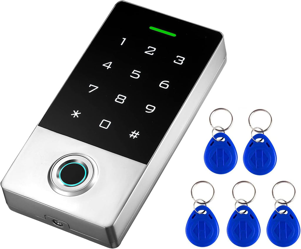 Zinc Alloy Metal Fingerprint Keypad Gate Opener Controller W6213