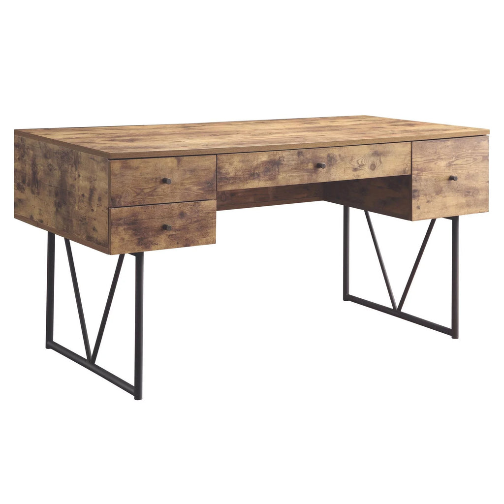 Antique Nutmeg 4-drawer Writing Desk H247368