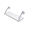 Polished Chrome Floating Glass Shelf G6775