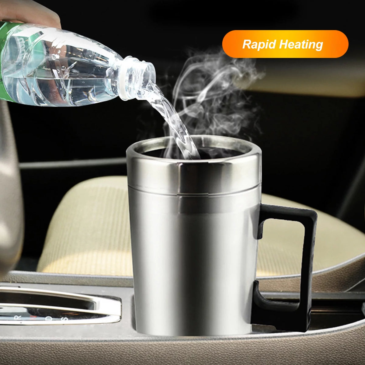 300ml 24V Stainless Steel Electric Car Kettle E67534