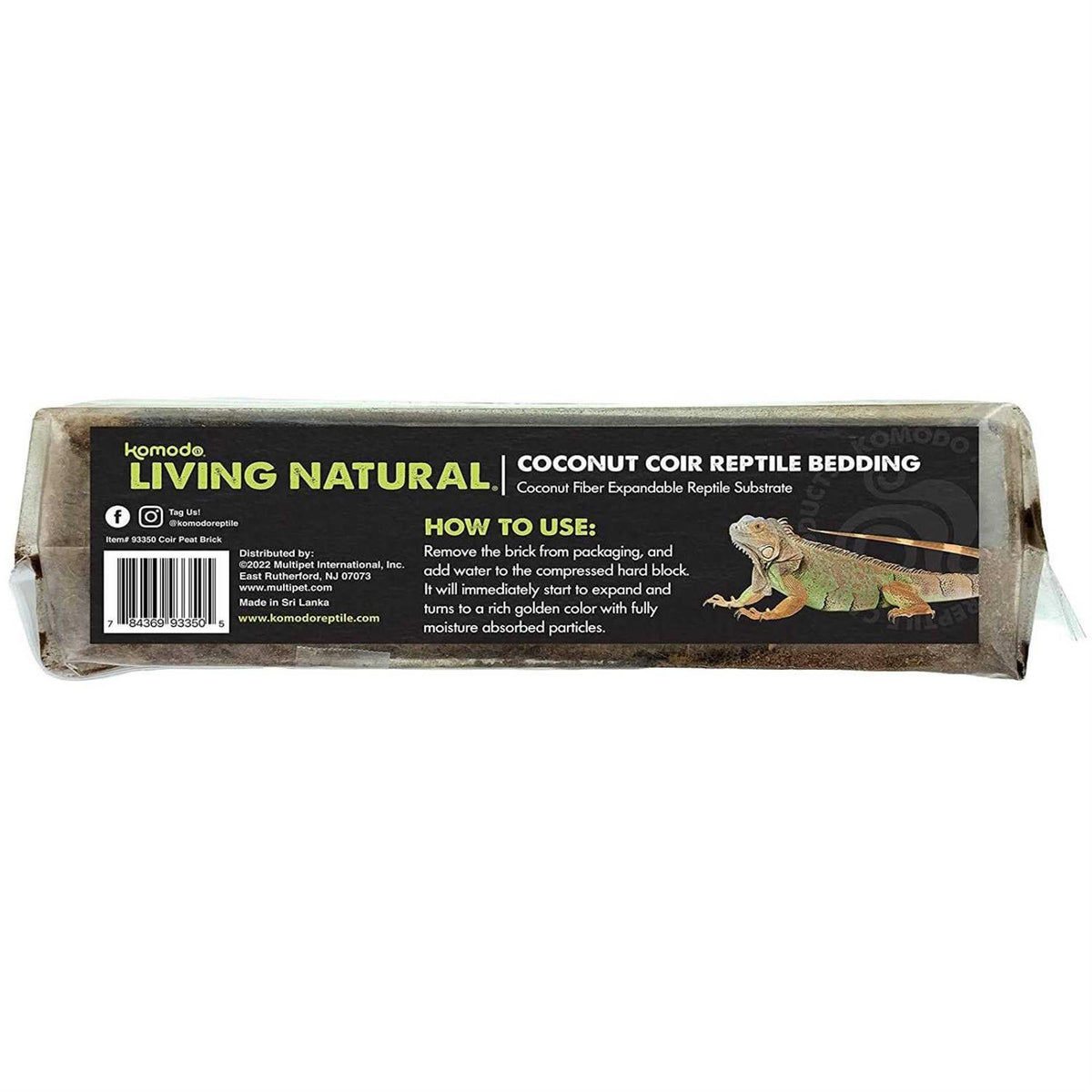 Natural Coconut Coir Reptile Bedding Brick G56684