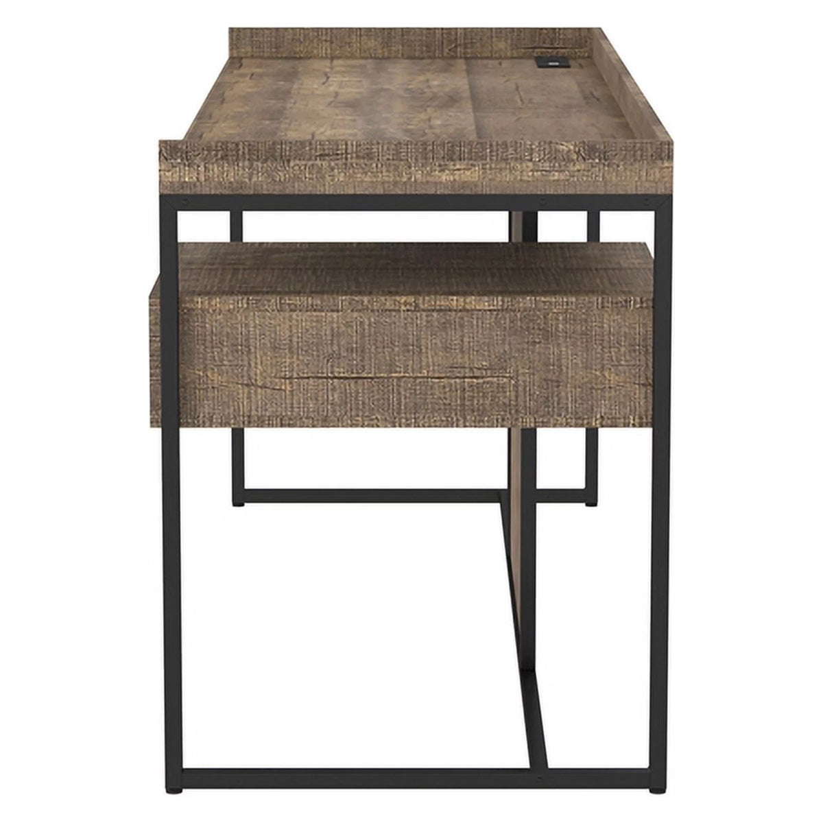 Oak Wood Writing Desk with USB Plug H27120