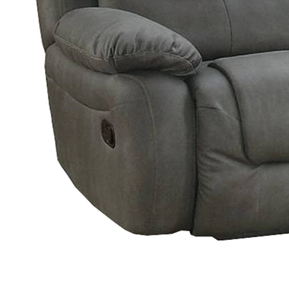 Grey Reclining Love Seat I999547
