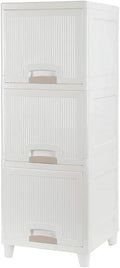 3-Tire Storage Cabinet with 2 Drawers, Pack of 2 R241465
