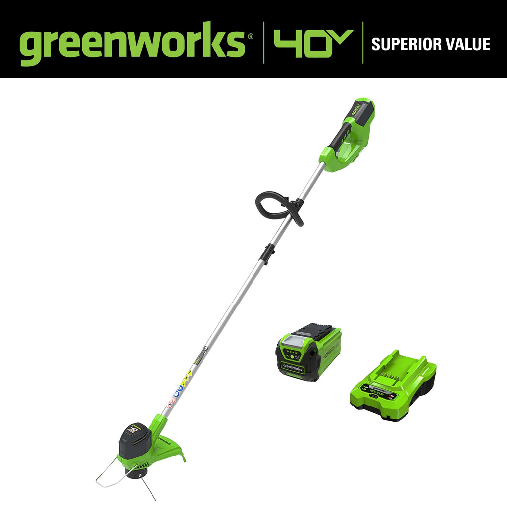 40V 12 String Trimmer with Battery & Charger V997