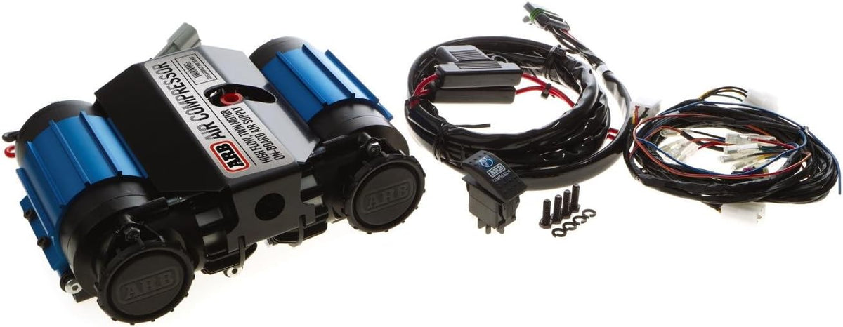 ARB Inflation Kit Air Compressor and Orange Air Hose Pump Up Kit with Quick Fitting Bundle On Board System U2953