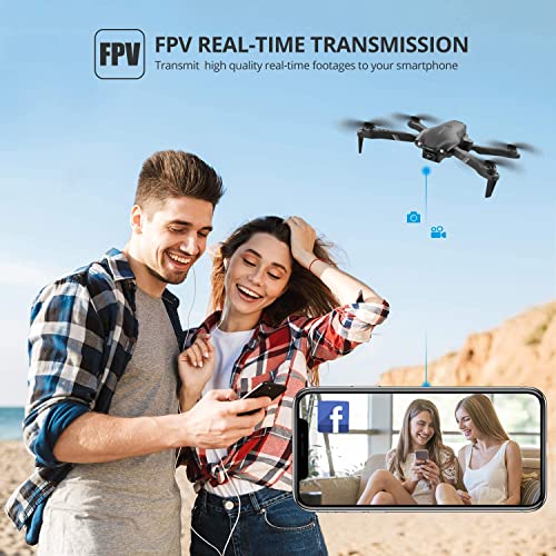 Black 1080P HD FPV Camera Drone with 2 Batteries K273246