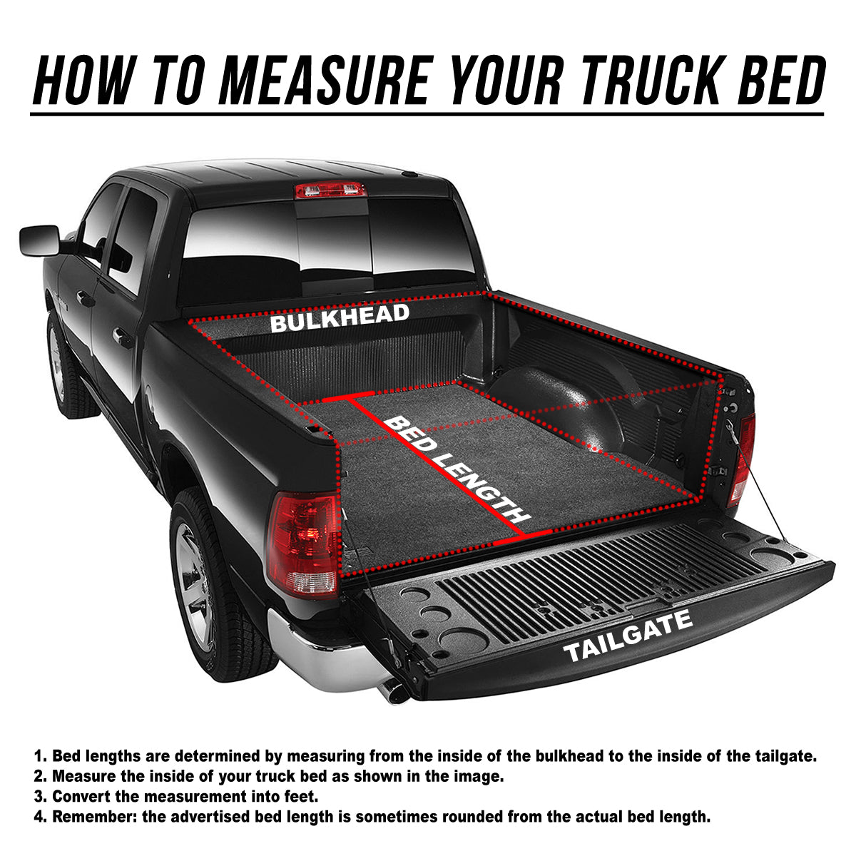 Tri-Fold Adjustable Soft Tonneau Cover D120