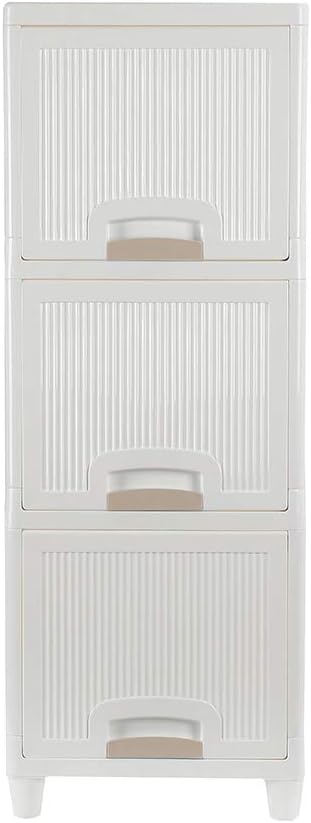 3-Tire Storage Cabinet with 2 Drawers, Pack of 2 R241465