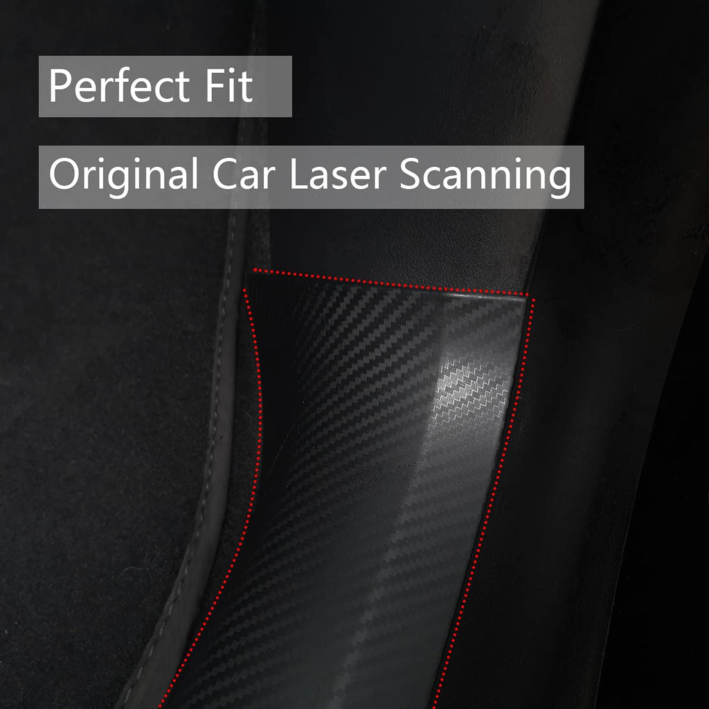 Matte Carbon Fiber ABS Door Sill Protector Set V251