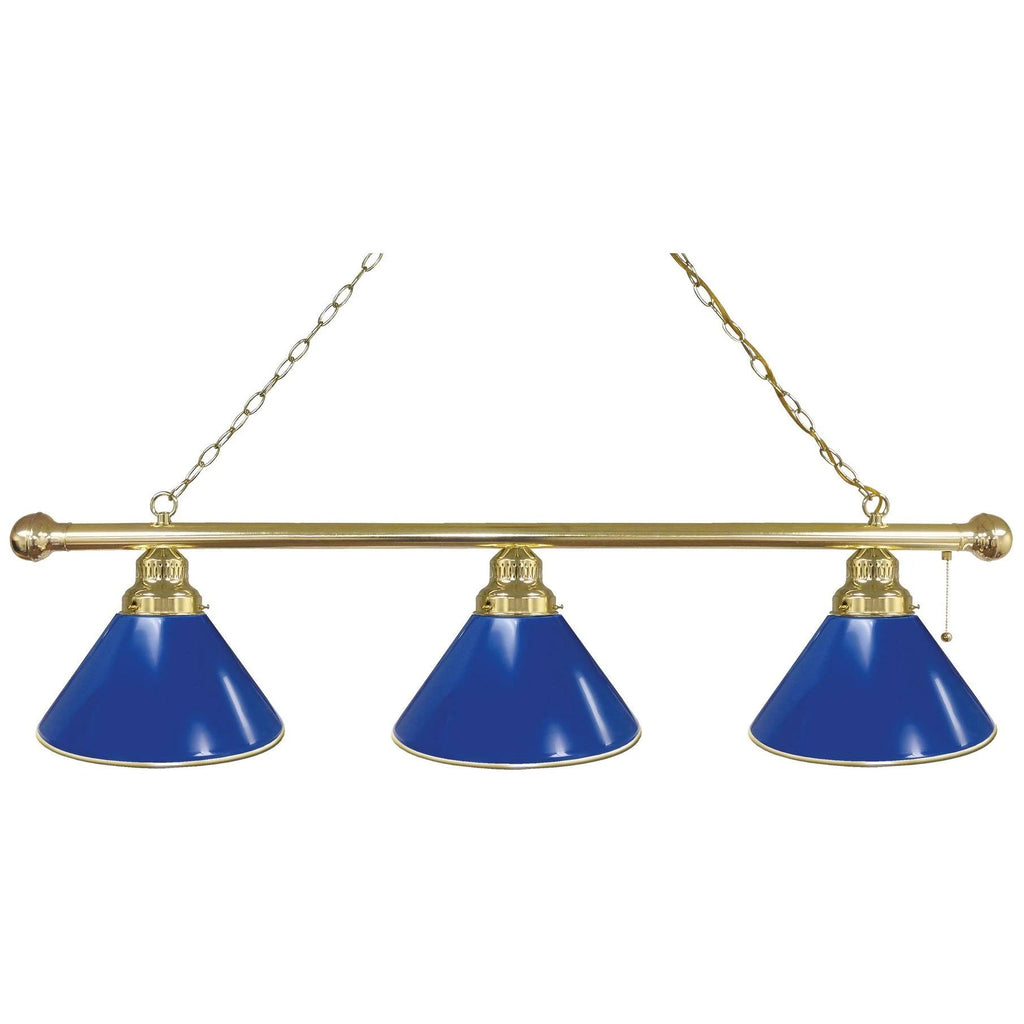 Royal Blue 3 Shade Billiard Light K2493