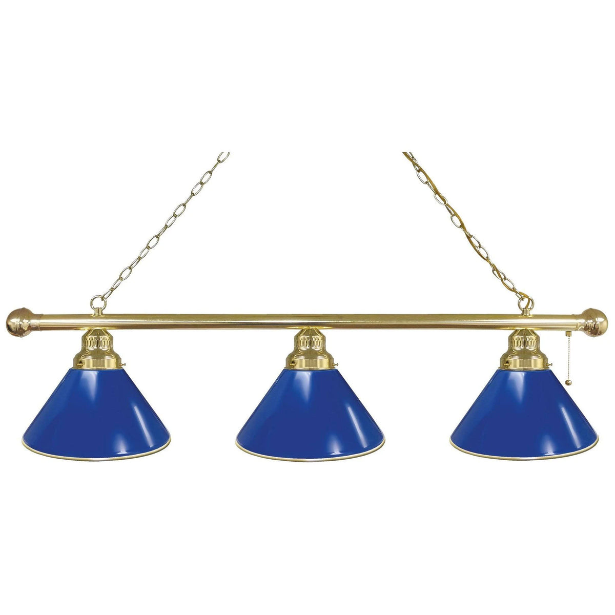 Royal Blue 3 Shade Billiard Light K2493