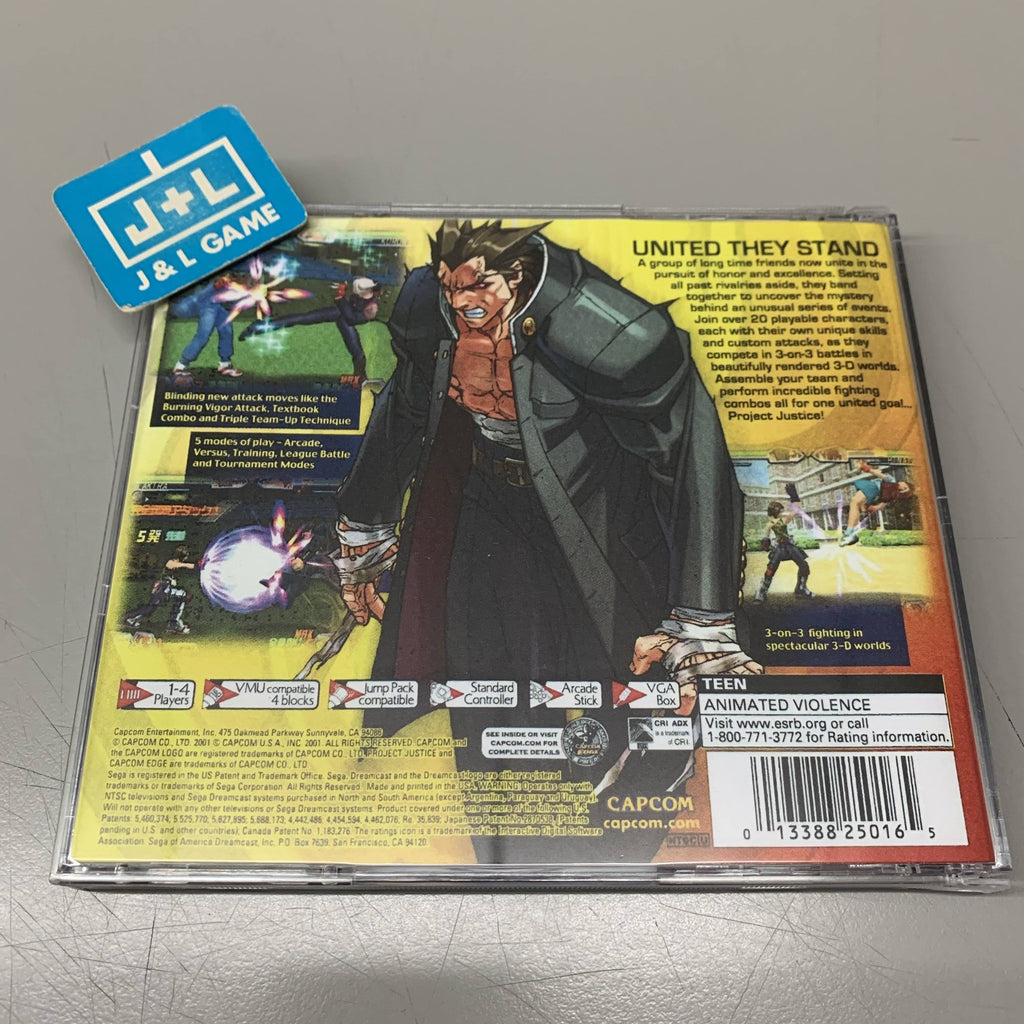 Project Justice Dreamcast Game P997