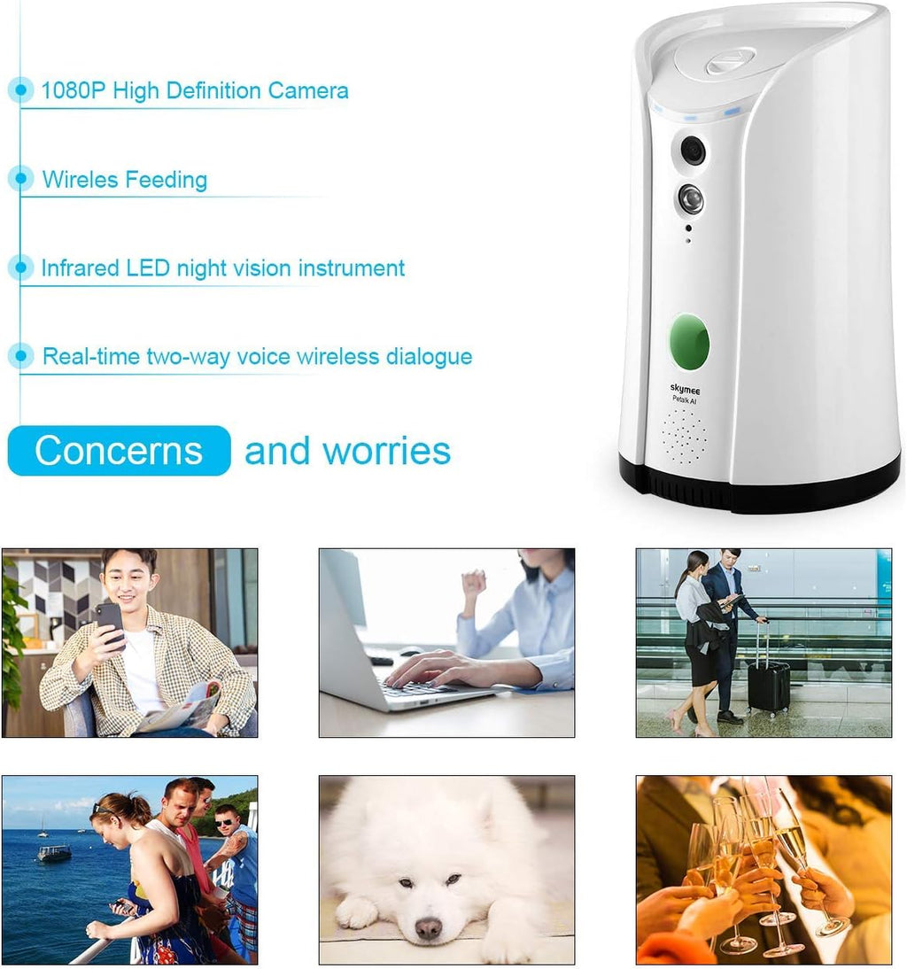 WiFi Pet Camera with Two-Way Audio and Night Vision I66120
