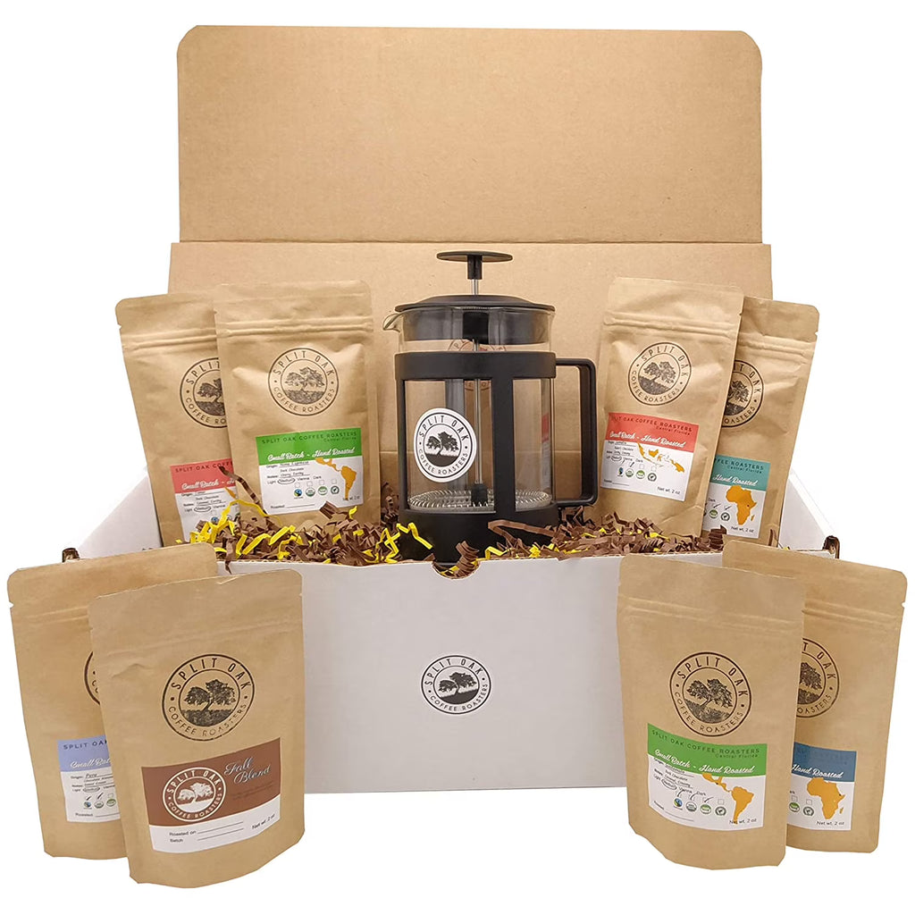 Coffee Gift Box Set with French Press Glass Coffee Maker J443087