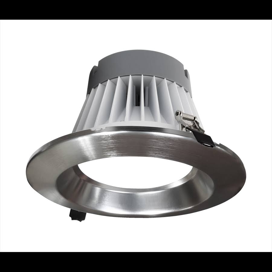 8 in. Nickel Commercial Canless LED Downlight Kit P789