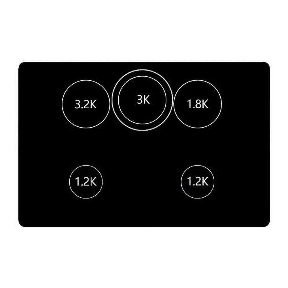 36 Electric Cooktop with 5 Elements Ceramic Glass Stainless Steel P181733