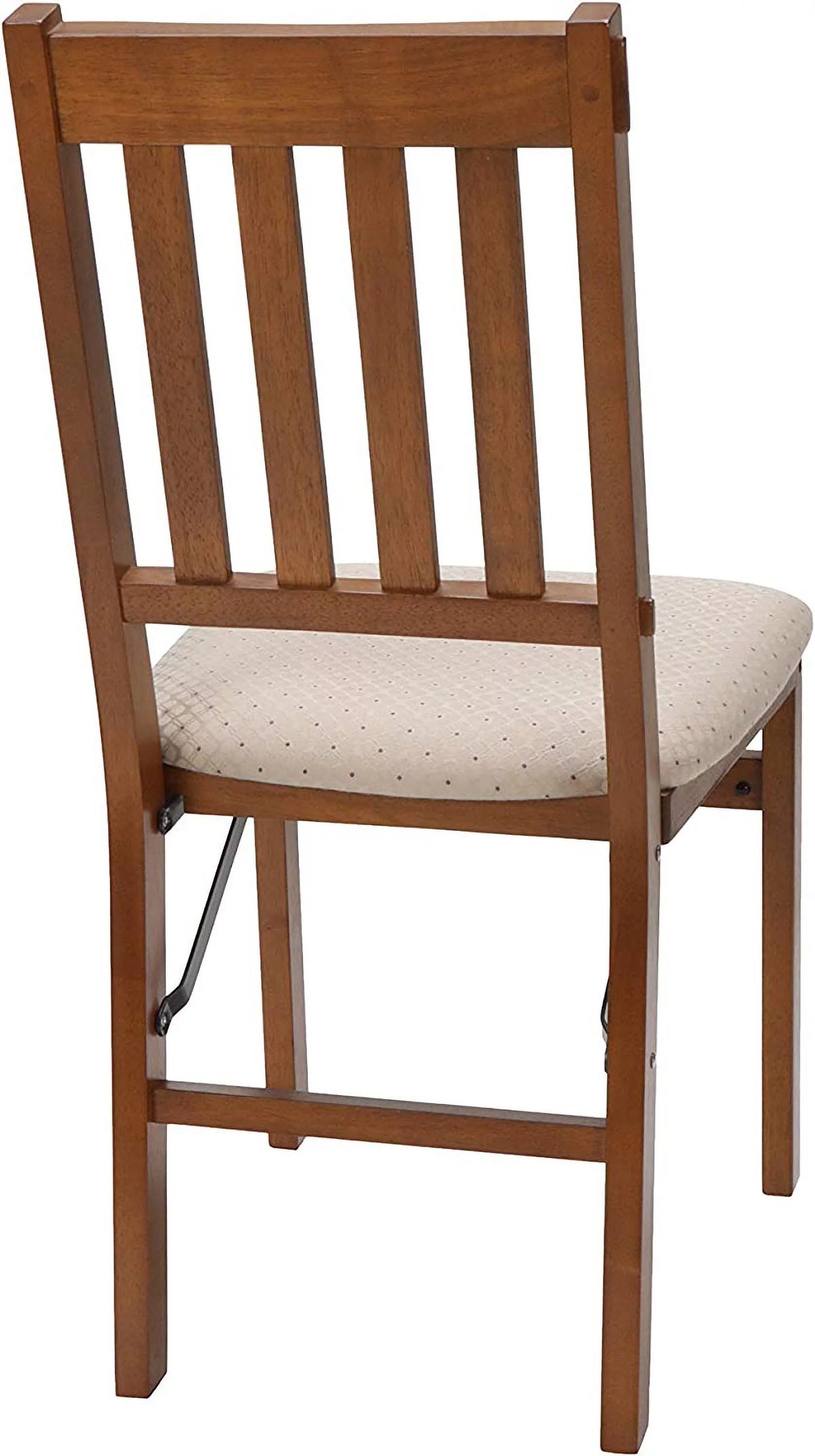 Fruitwood Finish Folding Chair Set of 2 P7721