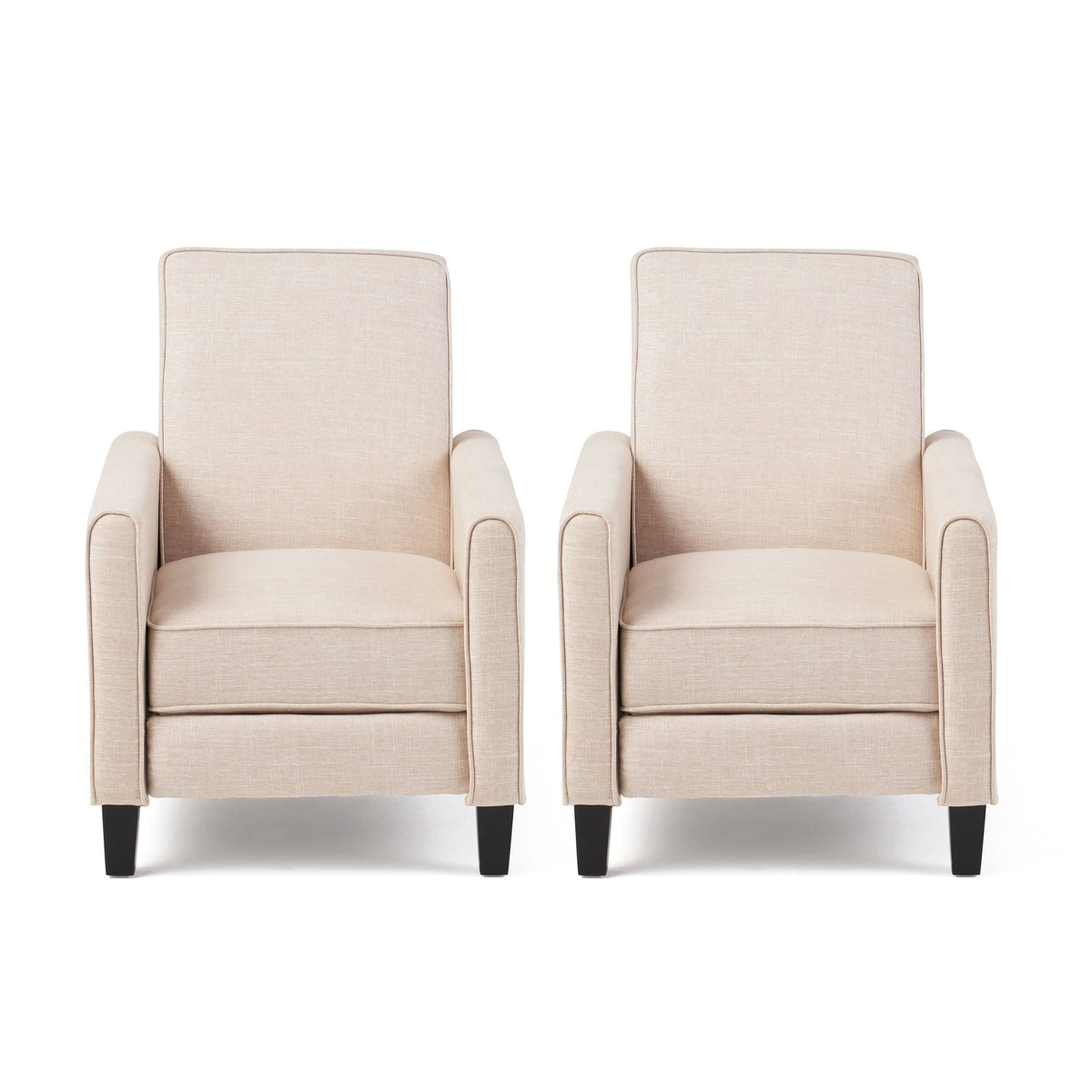 Set of 2 Fabric Recliner Moss Gray L447