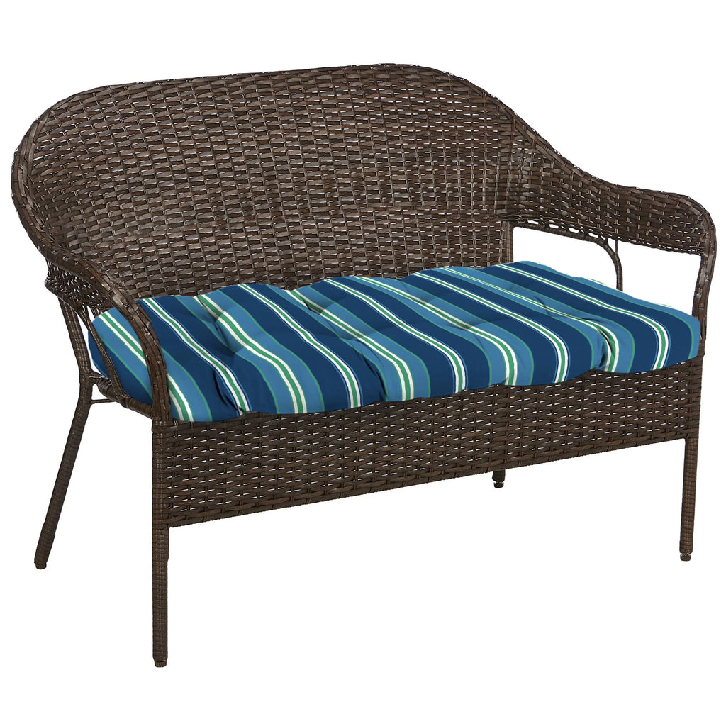 3-Piece Tufted Outdoor Cushion Set with Wicker Bench Cushion and 2 Wicker Seat Cushions N3105