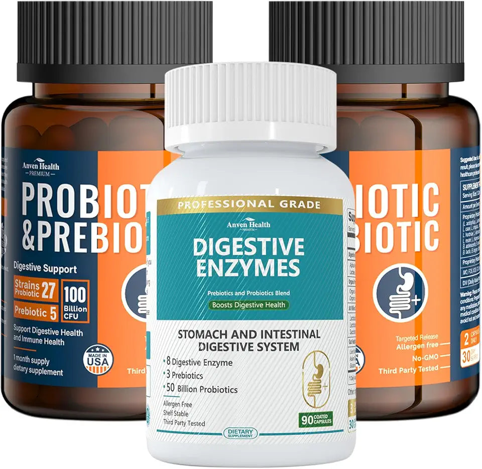 100 Billion Probiotics Digestive Enzyme Combo P6195