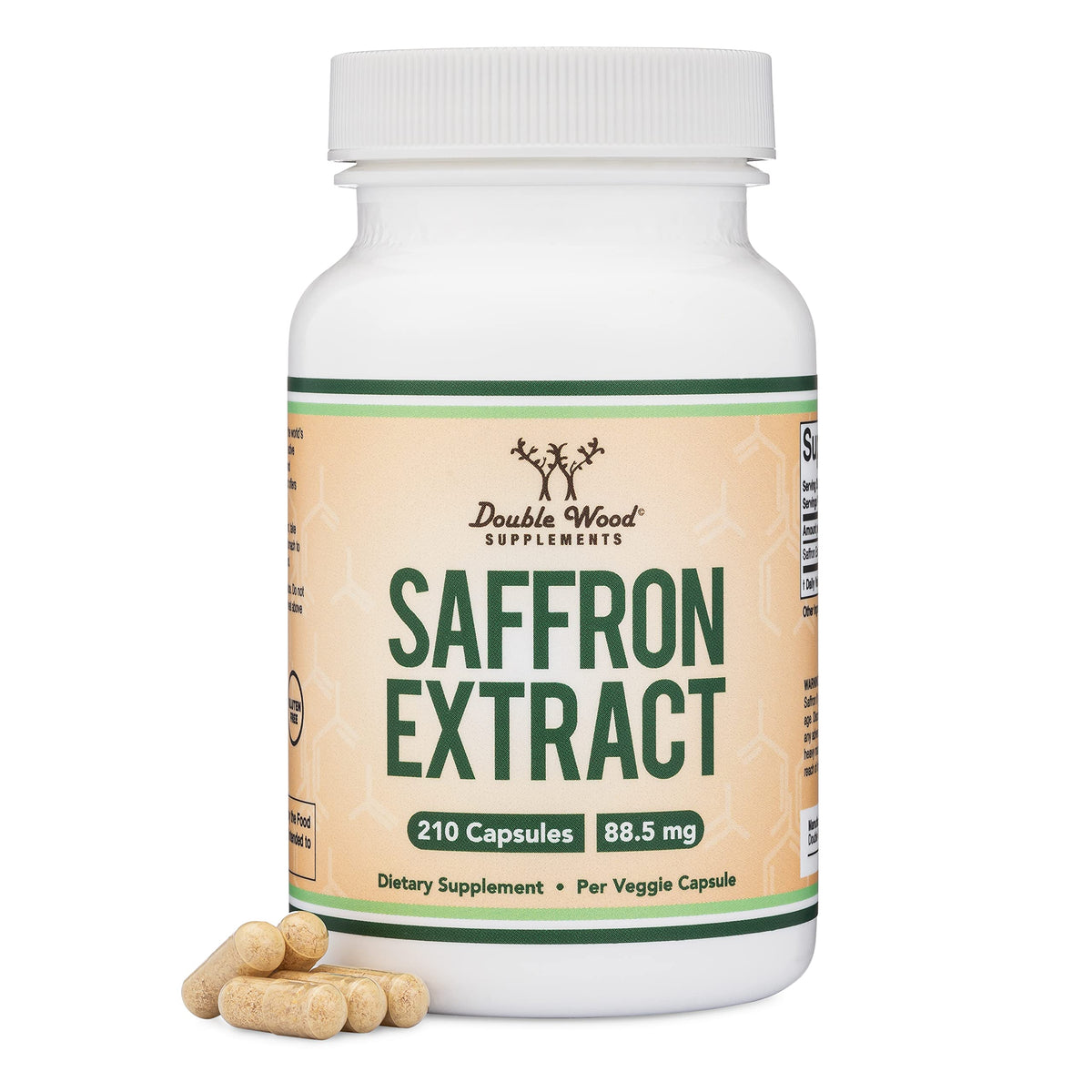Saffron Extract 88.5mg Vegan Capsules 210 Count D4426