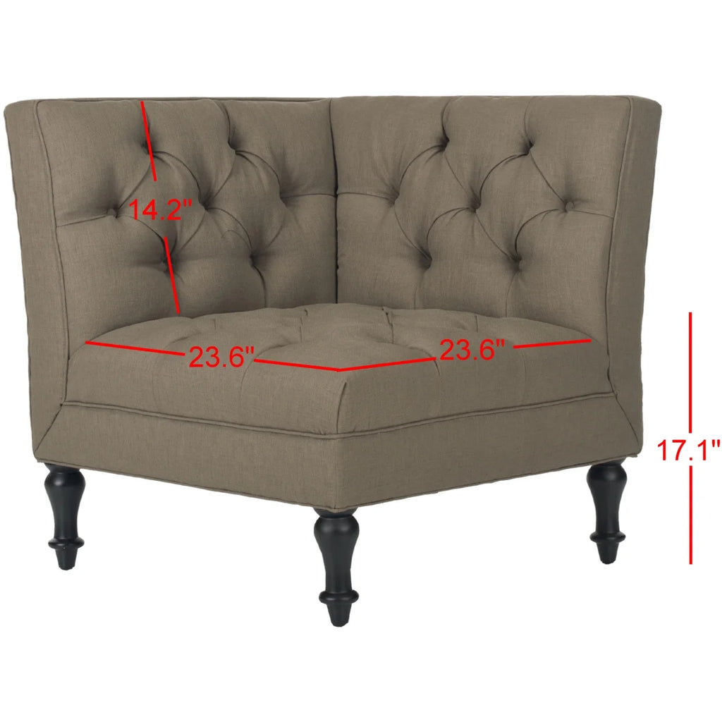 Olive Tufted Corner Chair O3802