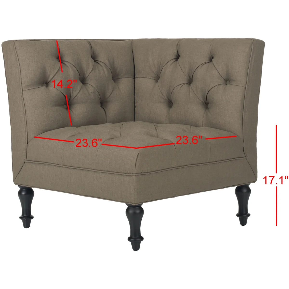 Olive Tufted Corner Chair O3802