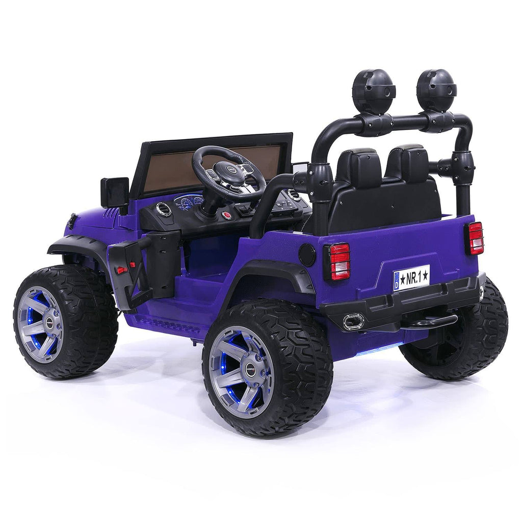 Purple 12V Kids Ride-On Car Truck with R/C Parental Remote I4009