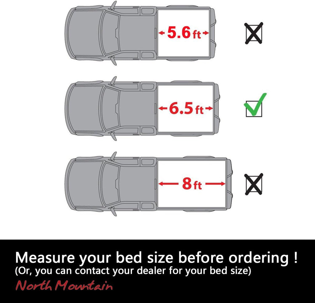 Soft Roll Up Tonneau Cover for Pickup 6.5ft Bed G3911