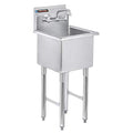 24 Inch Stainless Steel Utility Sink with Faucet Z275226