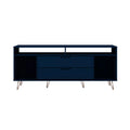 Wood TV Stand for TVs up to 60" in Midnight Blue N3653