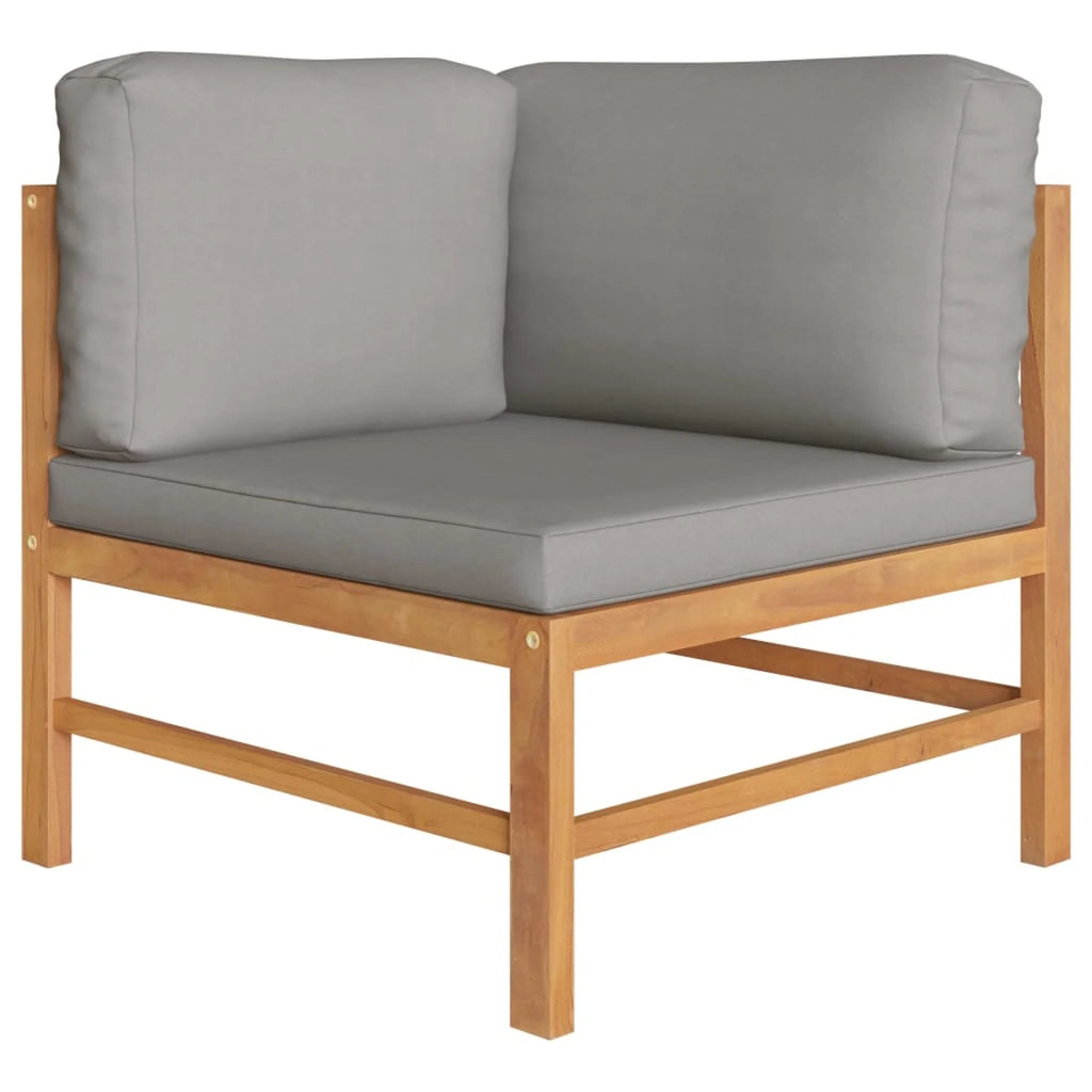 2-Seater Teak Wood Patio Bench with Cushion P2712