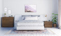 4 Piece Queen Size Bedroom Set Walnut and White I621