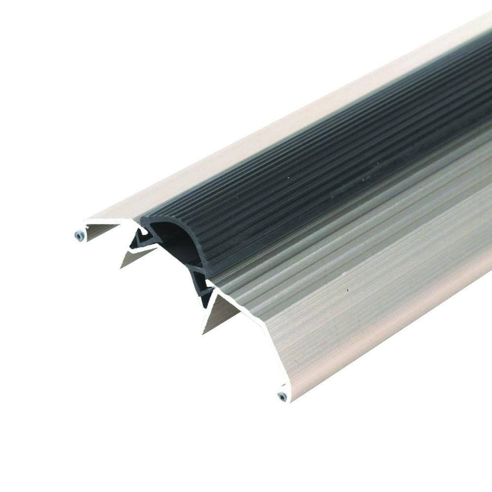 Satin Nickel Aluminum Threshold with Vinyl Seal U5473