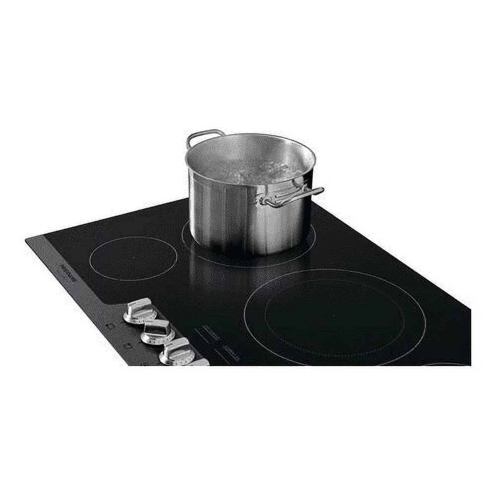 36 Electric Cooktop with 5 Elements Ceramic Glass Stainless Steel P181733