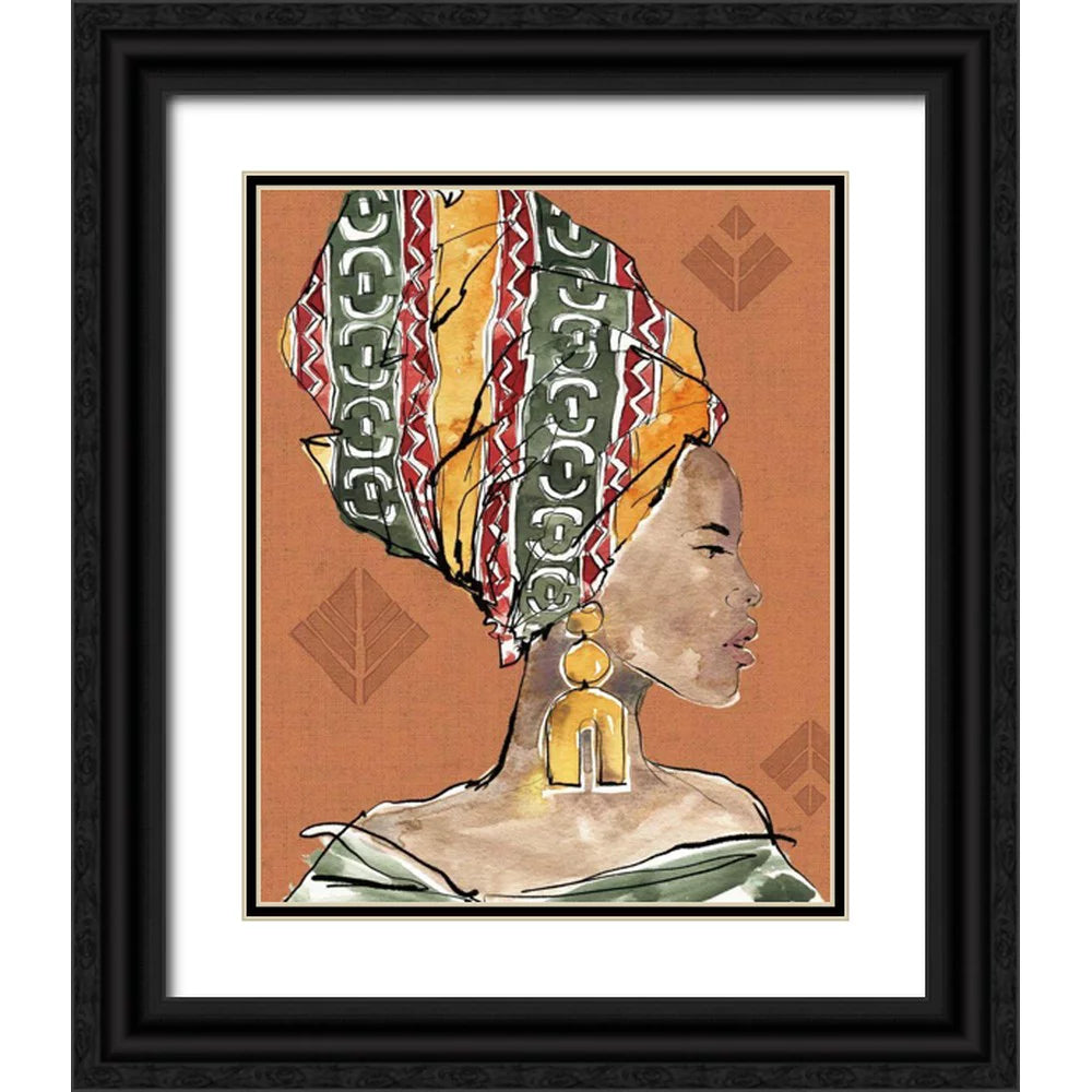 Black Ornate Wood Framed Art Print F68744