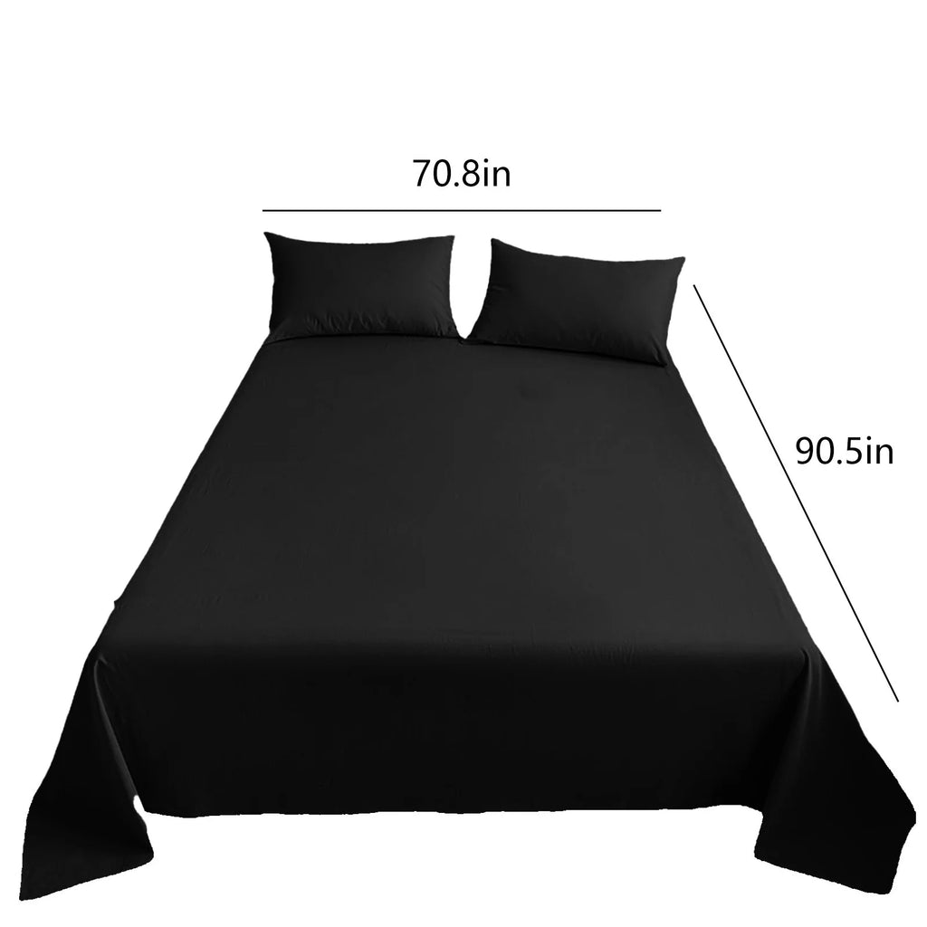 King Size Microfiber Sheets, Black Z8652