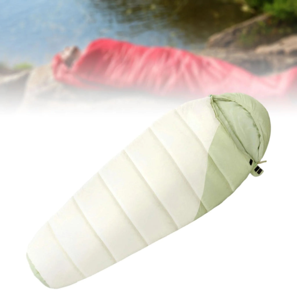Cold Weather Down Mummy Sleeping Bag Thicken Portable Compact 1.1kg H89343