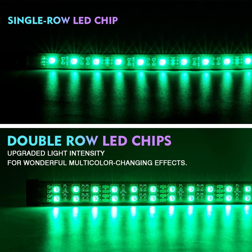 RGB LED Car Underglow Light Kit, 4 PCS, Pack of 2 Y3305