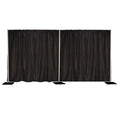 8'x20' Pipe and Drape Backdrop Kit with Black Drape Fabric B29917