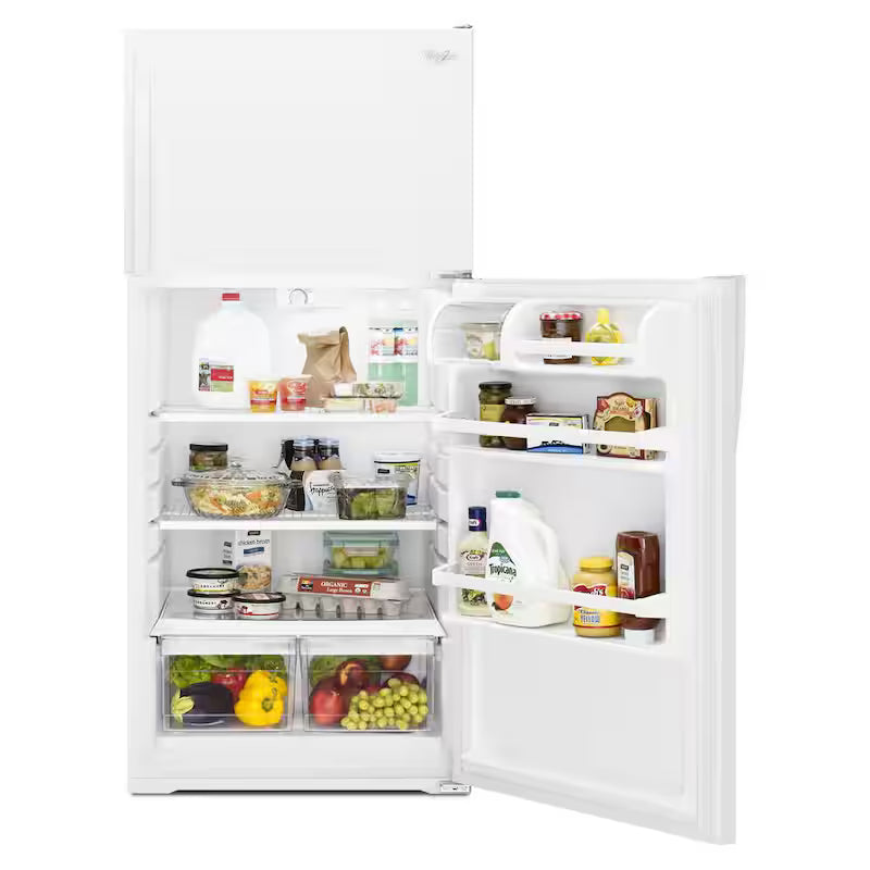 Top Freezer Refrigerator in White E516