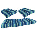 3-Piece Tufted Outdoor Cushion Set with Wicker Bench Cushion and 2 Wicker Seat Cushions N3105