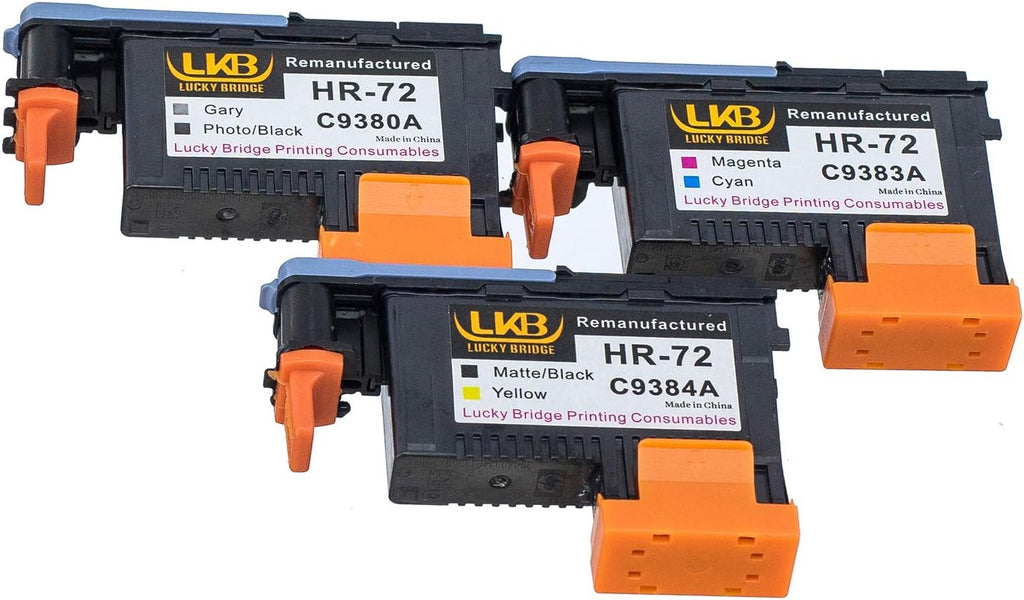 Remanufactured HP72 Printheads Replacement for HP Designjet Printers, 1 Set 3PK, Pack of 2 M771927