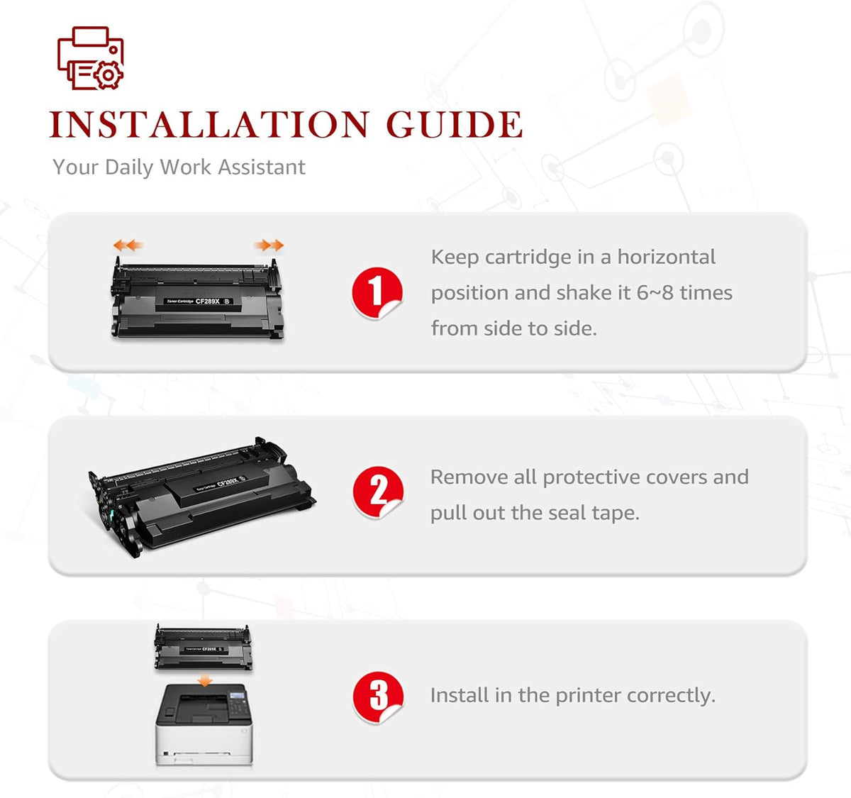 Compatible Toner Cartridge Replacement for HP Printer (Black, 1-Pack) H113166