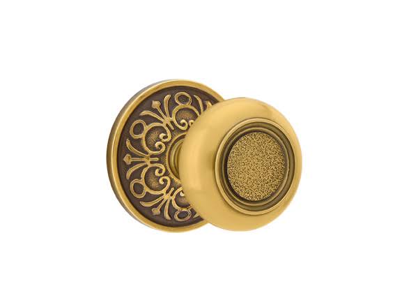 French Antique Brass Passage Knob V376