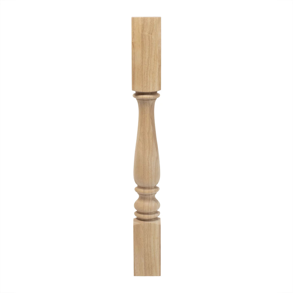 Unfinished Solid Hardwood Half Round Kitchen Island Leg H265557