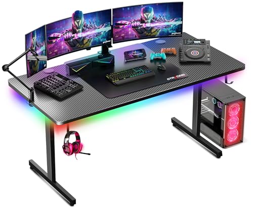 55 Inch Gaming Desk with LED Lights P82501