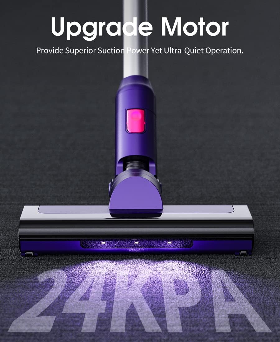 Purple Cordless Stick Vacuum Cleaner P896