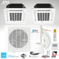 36000 BTU 230V Dual 2 Zone Mini Split Heat Pump Air Conditioner E16341